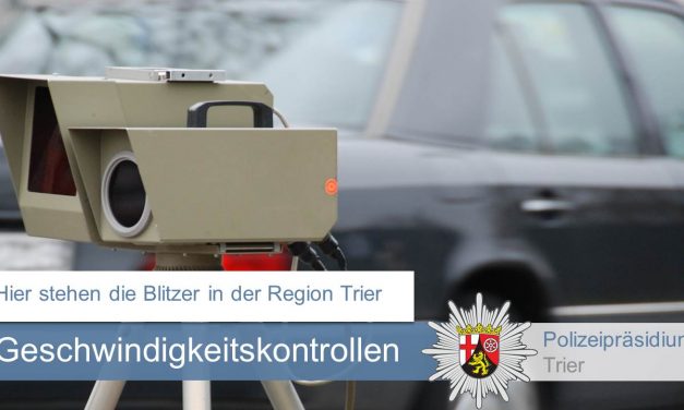 Region Trier: Geschwindigkeitskontrollen in der KW 33 2019
