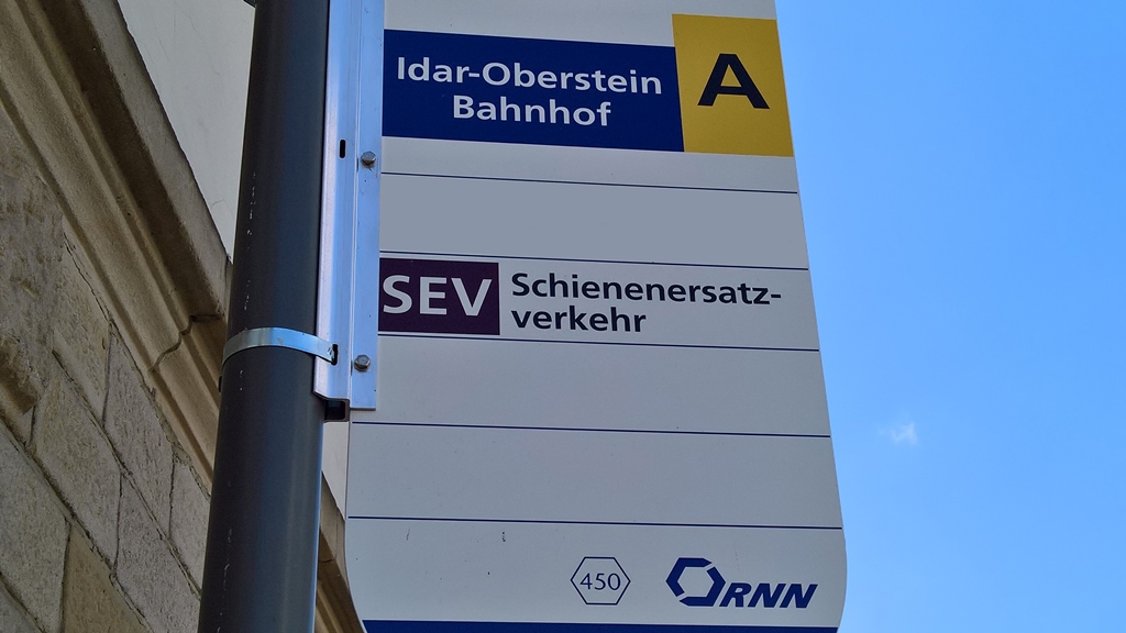 Schienenersatzverkehr zwischen Idar-Oberstein und Bad Kreuznach